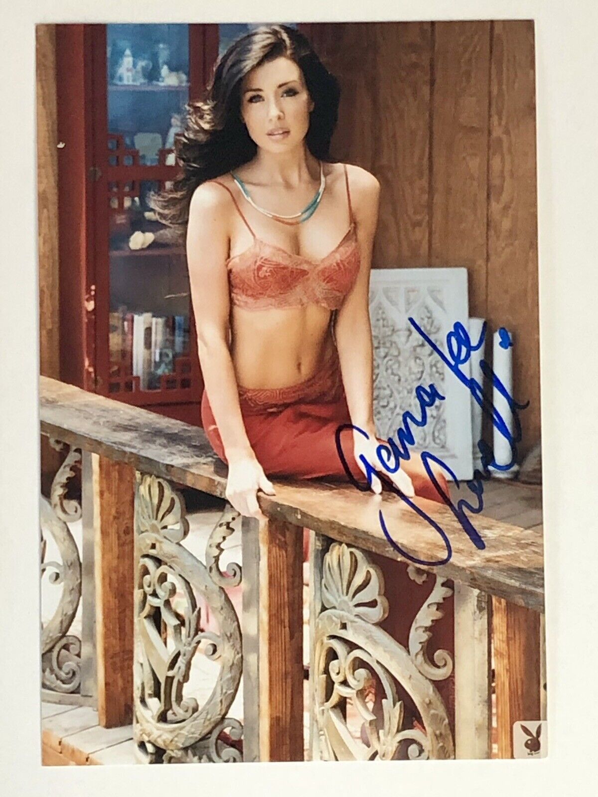 Playboy Playmate Gemma-Lee Farrell Autographed Photo Poster painting