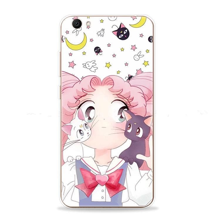 White/Pink Kawaii Sailor Moon Phone Case SP1710486