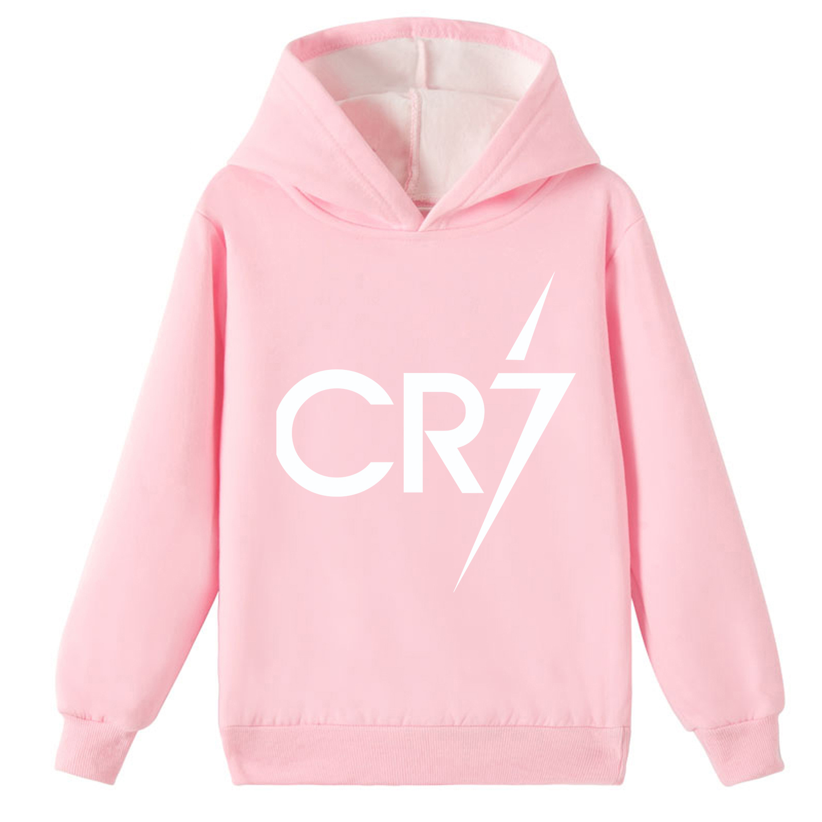 Mayoulove Trendy Cristiano Ronaldo Fleece Hoodie for Boys  Girls - Perfect Sportswear for Young Fans-Mayoulove