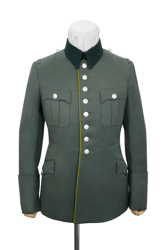   Wehrmacht German M1927 General Officer Gabardine Piped Service Tunic Jacket II German-Uniform