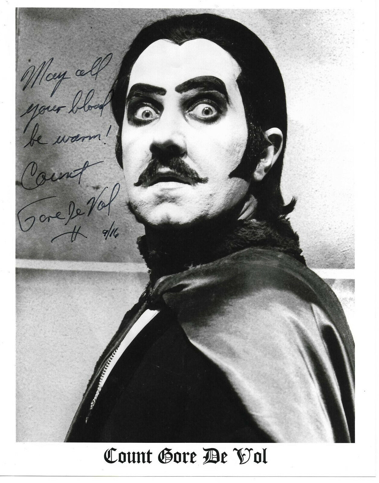 Count Gore De Vol Authentic Signed 8x10 Photo Poster painting Autographed