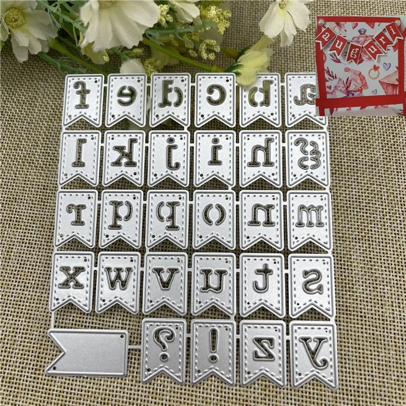 mold Letter symbol banner Metal Cutting Dies Stencils For DIY Scrapbooking Decorative Embossing Handcraft Die Cutting Template