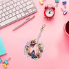 1pc DIY Flower Letter Diamond Painting Double-Sided Keychains