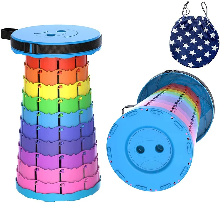 (🎉Father's Day Pre-sale - 49% OFF) Upgraded Retractable Folding Stool