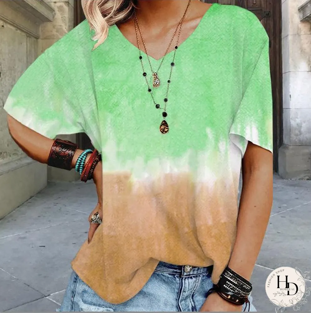 Summer Gradient Color T-Shirt