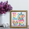 Diamond Painting Special Shaped Drill Love With Frame(8.46x8.46inch)