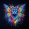 (Multi-Style)Colorful Neon Animals Collection-14CT Stamped/Counted Cross Stitch 30*30cm