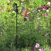 Solar Watering Can Stake Light Angel Hummingbird Iron Art Outdoor