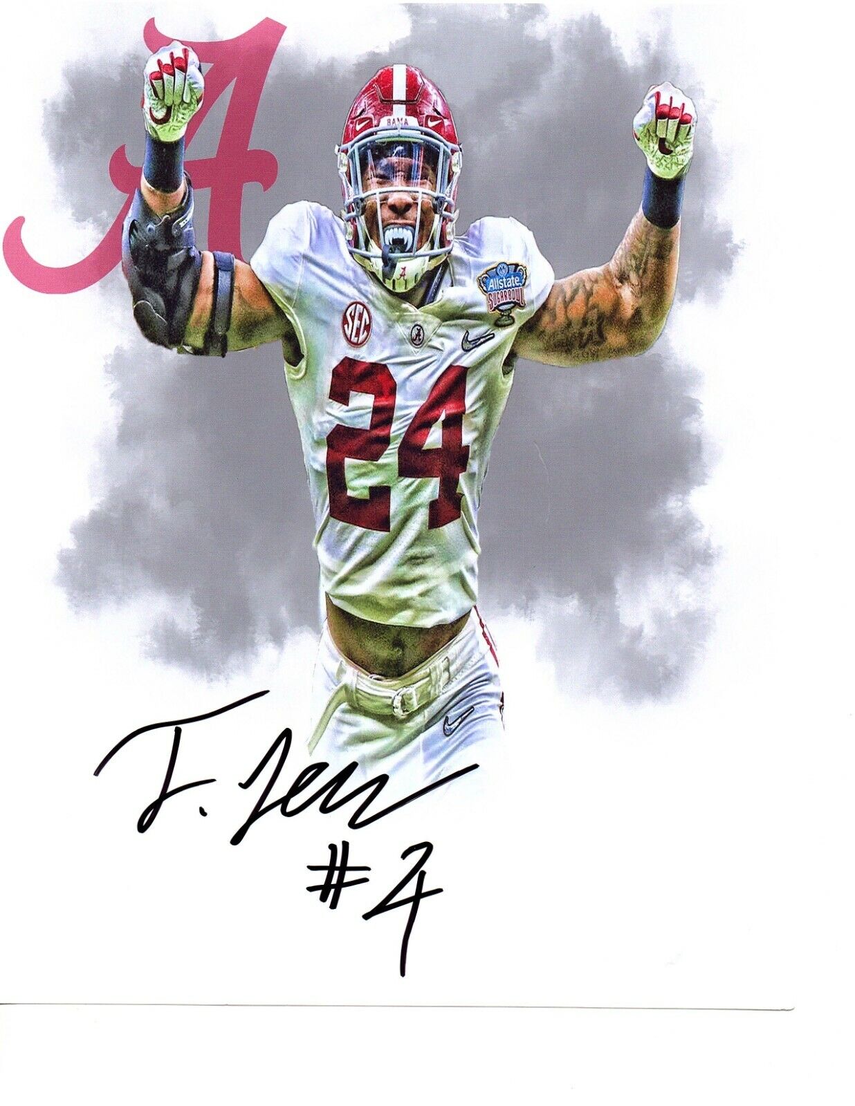 Terrell Lewis Alabama Crimson Tide signed autographed 8x10 football Photo Poster painting RTR