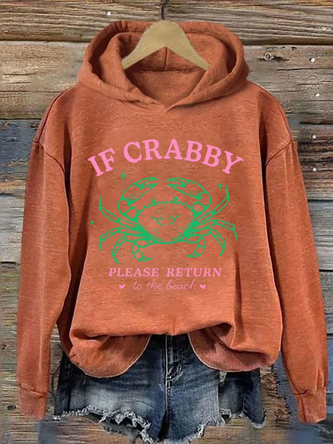 If Crabby Return To The Beach Hoodie