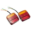 2Pcs Trailer Tail Lights 12V 26 LED Stop Tail Lights Submersible Boat Truck Lamp