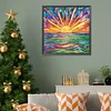 Diamond Painting-DIY Full Round Drill Colourful Sunset on the Sea