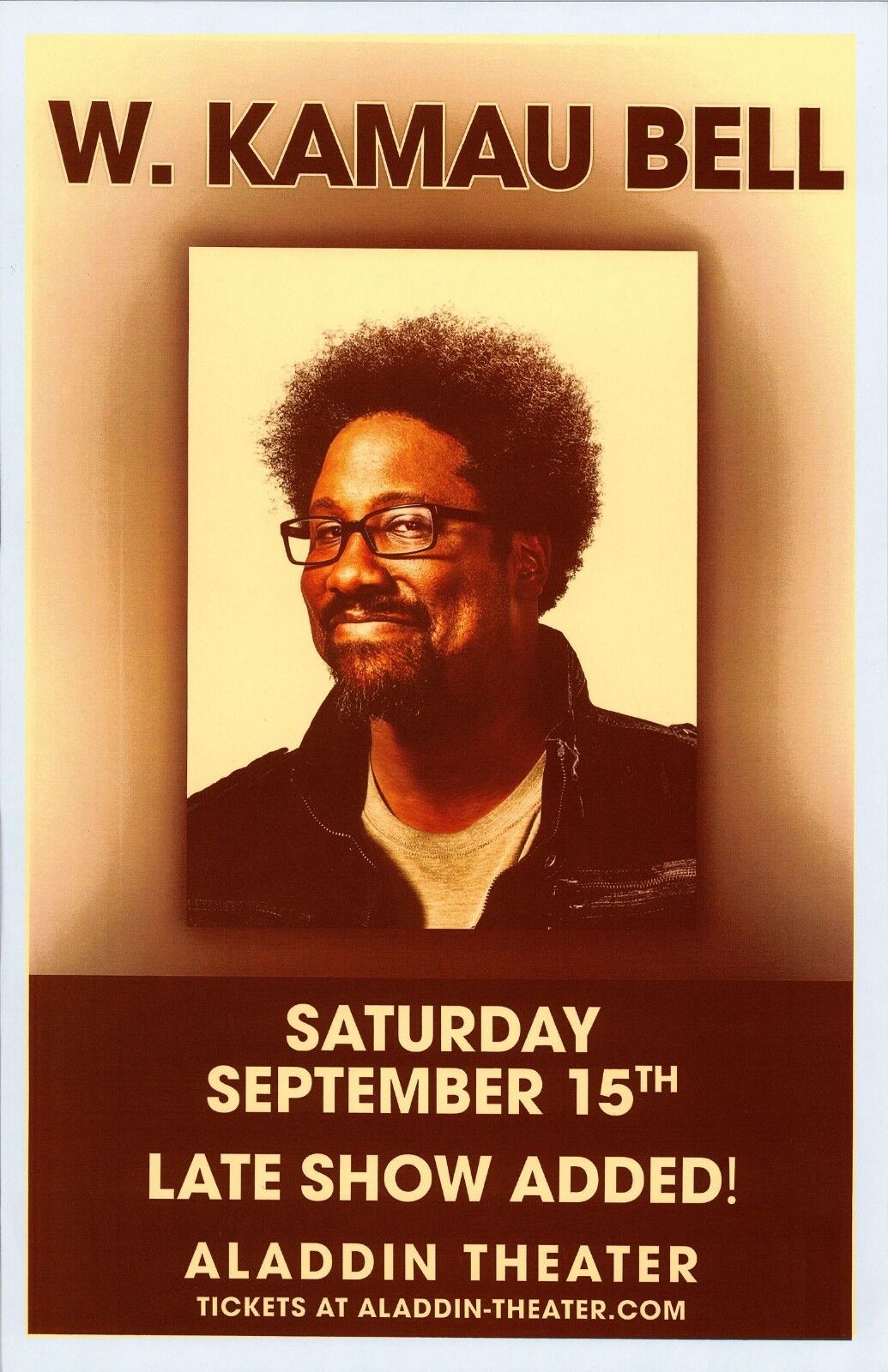 W. KAMAU BELL 2018 POSTER Comedy Gig Portland Oregon