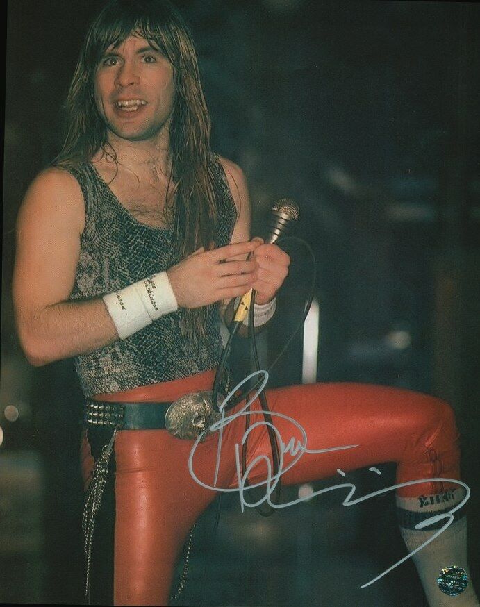 BRUCE DICKINSON - Iron Maiden Autographed Original 8x10 Photo Poster painting LOA TTM