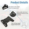 GZZTORES Mini Bike Mount Plate Adapter Bracket Compatible with Predator 79cc 97cc 100cc 212cc Coleman CT100U CC100X Baja Doodlebug DB30 Motovox MBX10 MBX11 for 4 Stroke Engine Parts (Black)