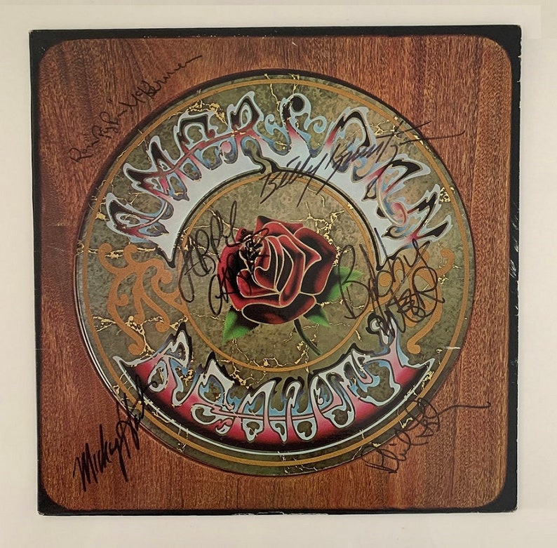 GRATEFUL DEAD American Beauty Signed Album X6 Jerry Garcia, Ron Pig Pen McKernan + wCOA