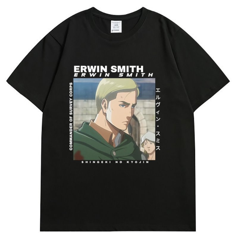 Attack On Titan Shingeki No Kyojin Survey Corps Erwen Smith T-shirt weebmemes