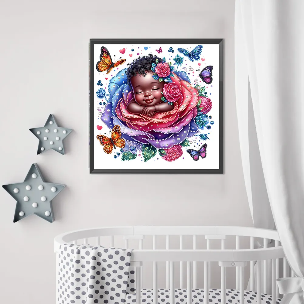 Diamond Painting - Partial Special Shaped Drill - Rose Child(Canvas|30*30cm)