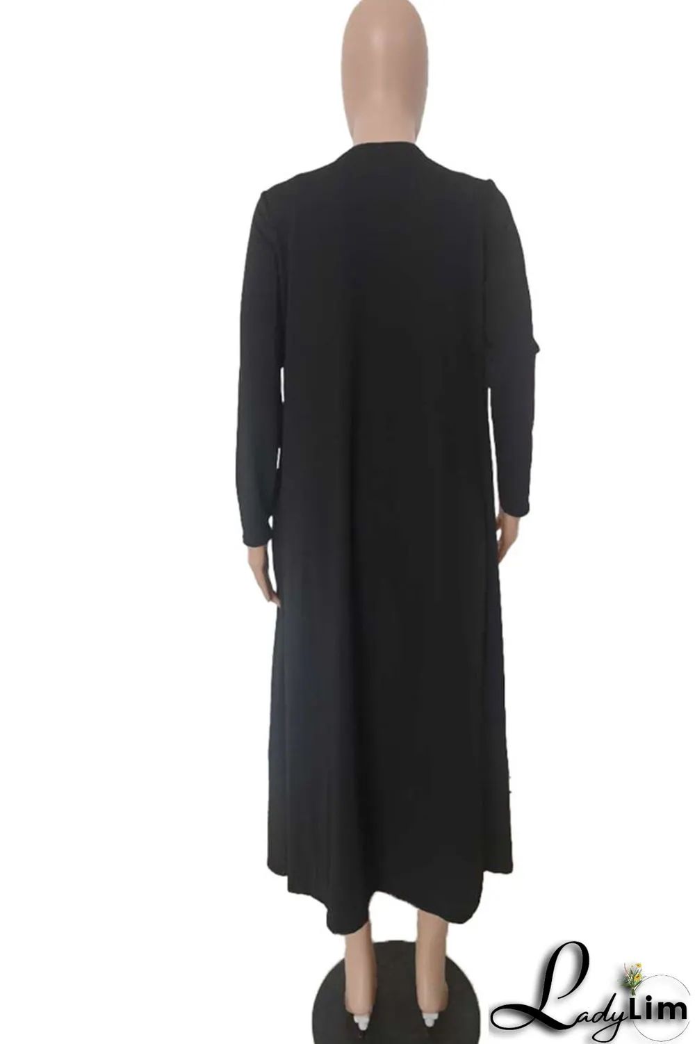 Apricot Sexy Solid Patchwork Long Sleeve Two Pieces