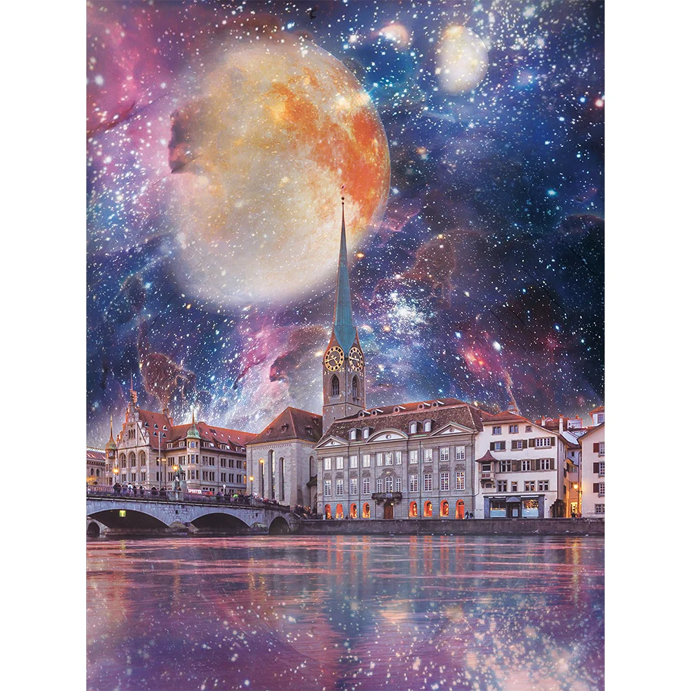 Diamond Painting - Full Round/Square Drill - Moon(30*40 - 50*60cm)