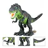 Ein feuerspeiender Dinosaurier-Roboter