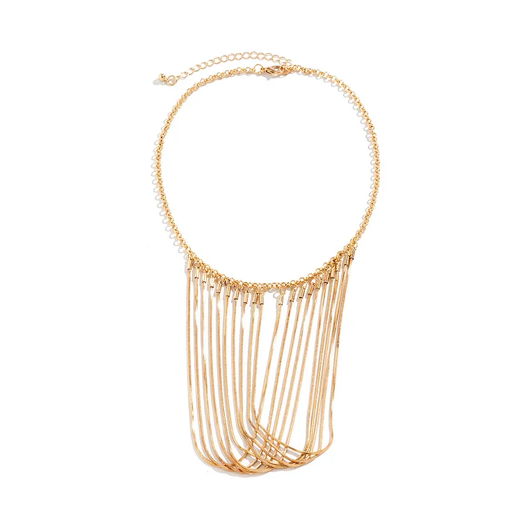 Lady tassel chain collar items