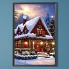 Diamond Painting-DIY Full Round Drill Snow House(60*40 CM)