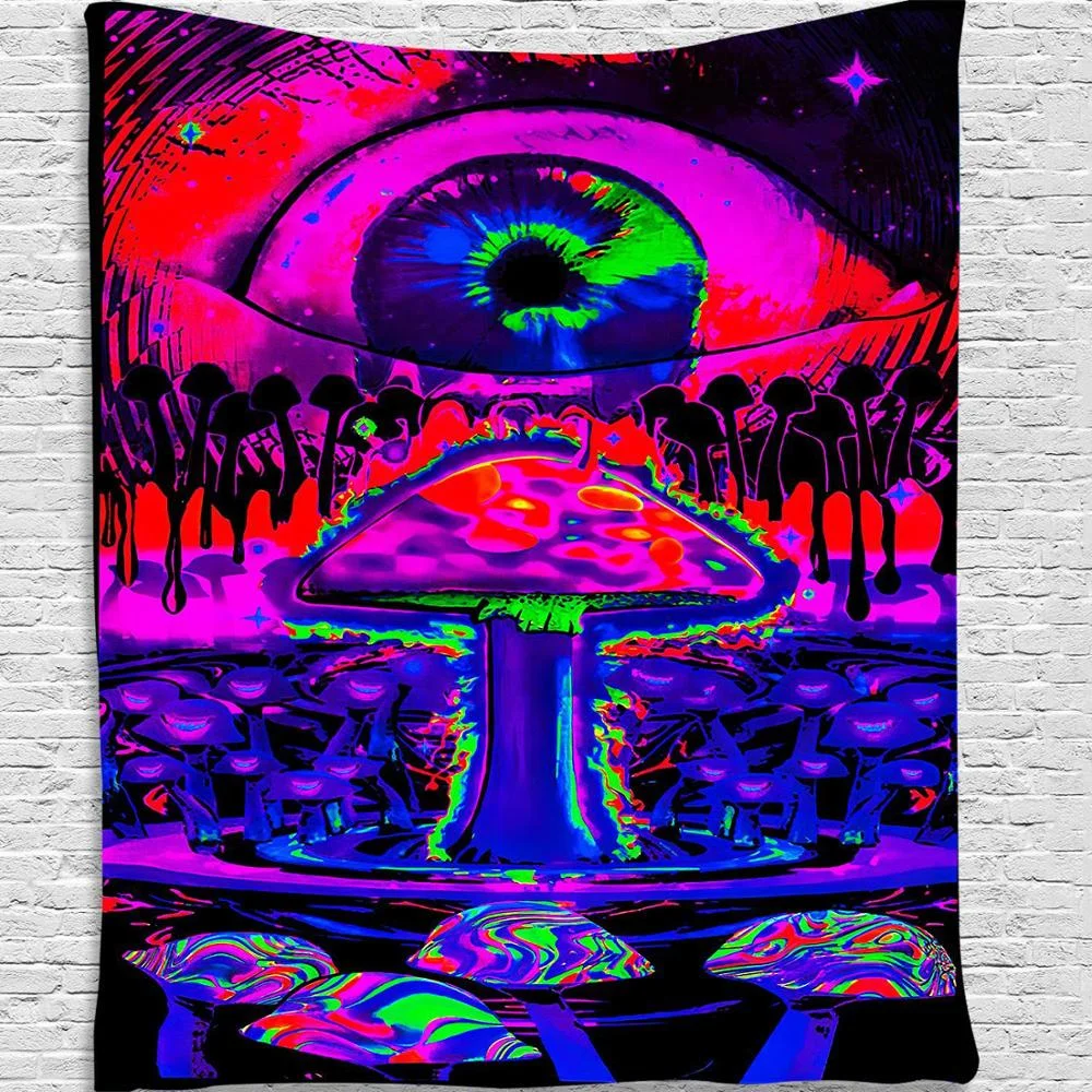 Unique Mandela Wall hanging Tapestry psychedelic pattern yoga throw beach throw carpet Hippie Home Decor Wall Tapestry Blanket
