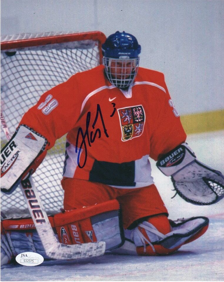 Team Czech Domink Hasek Signed Autographed 8x10 Photo Poster painting JSA COA