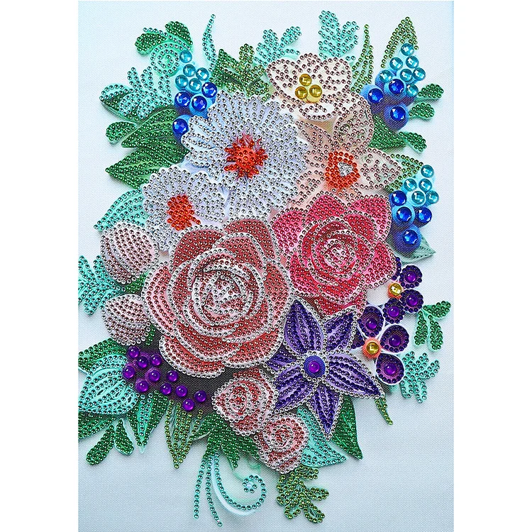 Paper Quilling 30*40CM(Canvas) Special Shaped Drill Diamond Painting gbfke