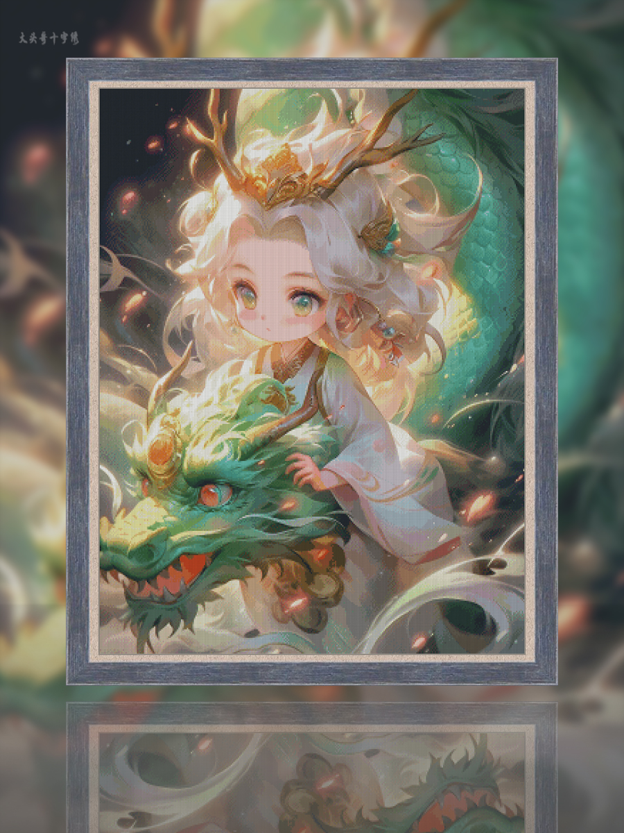 [ZZ4437-Xiaoqinglong]  Painting Fairy Cross Stitch