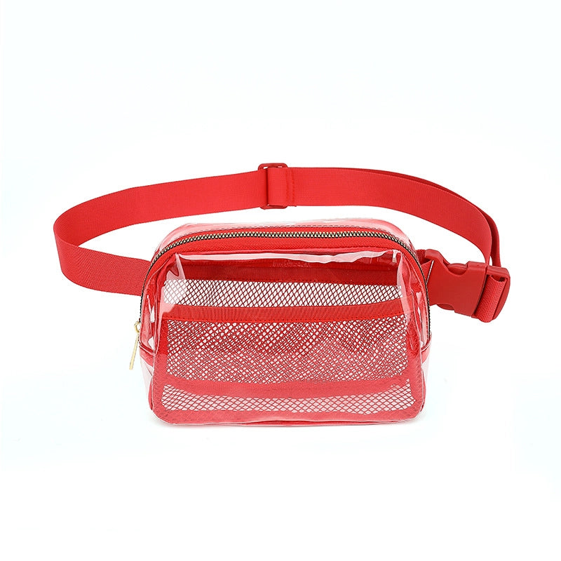 Unisex Basic Classic Style Solid Color Nylon Waist Bags