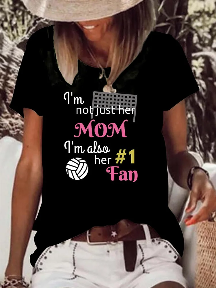 I am not just her Mom but her #1 Fan Raw Hem Tee-Annaletters