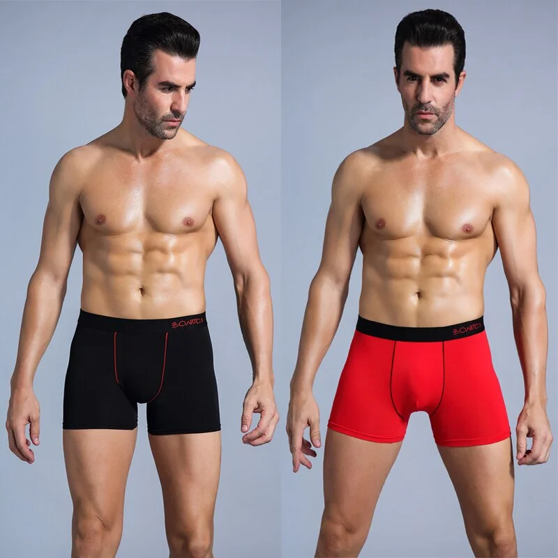 4PCS Lots Man Boxers Shorts Cotton Men's Panties   Underpants Set Boxershorts For Male Underwear Brand Calecon