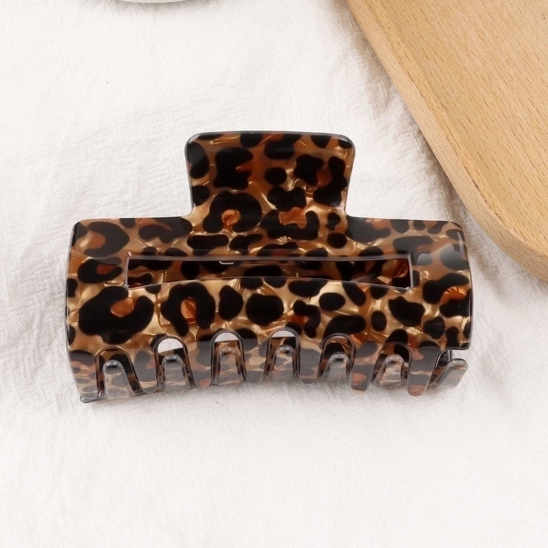 Mao Chen Ornament Barrettes Shark Clip Temperament Leopard Print Grip Autumn And Winter Hot Sale High Sense Clip Hair Accessories Barrettes