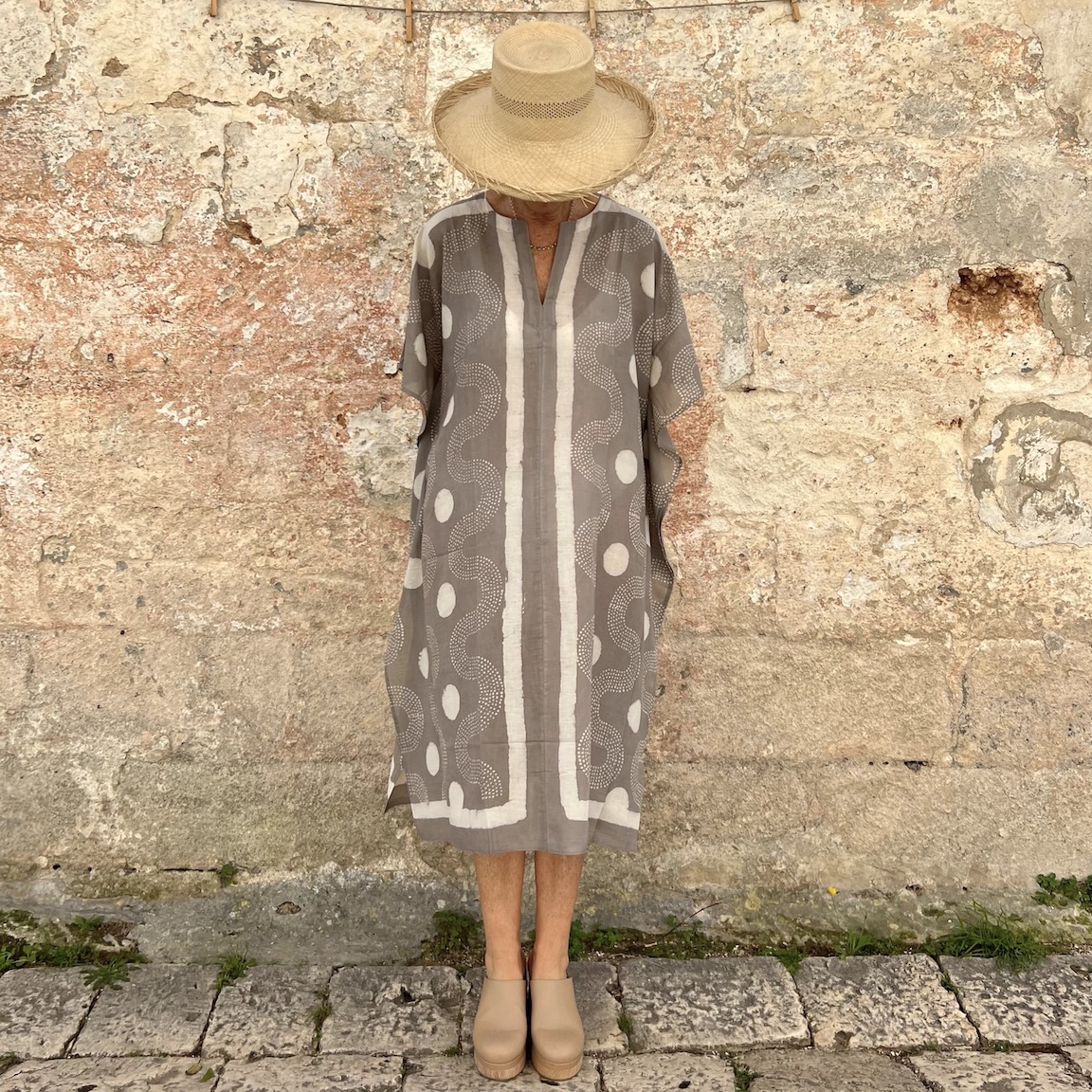 Vacation printed loose dress 220