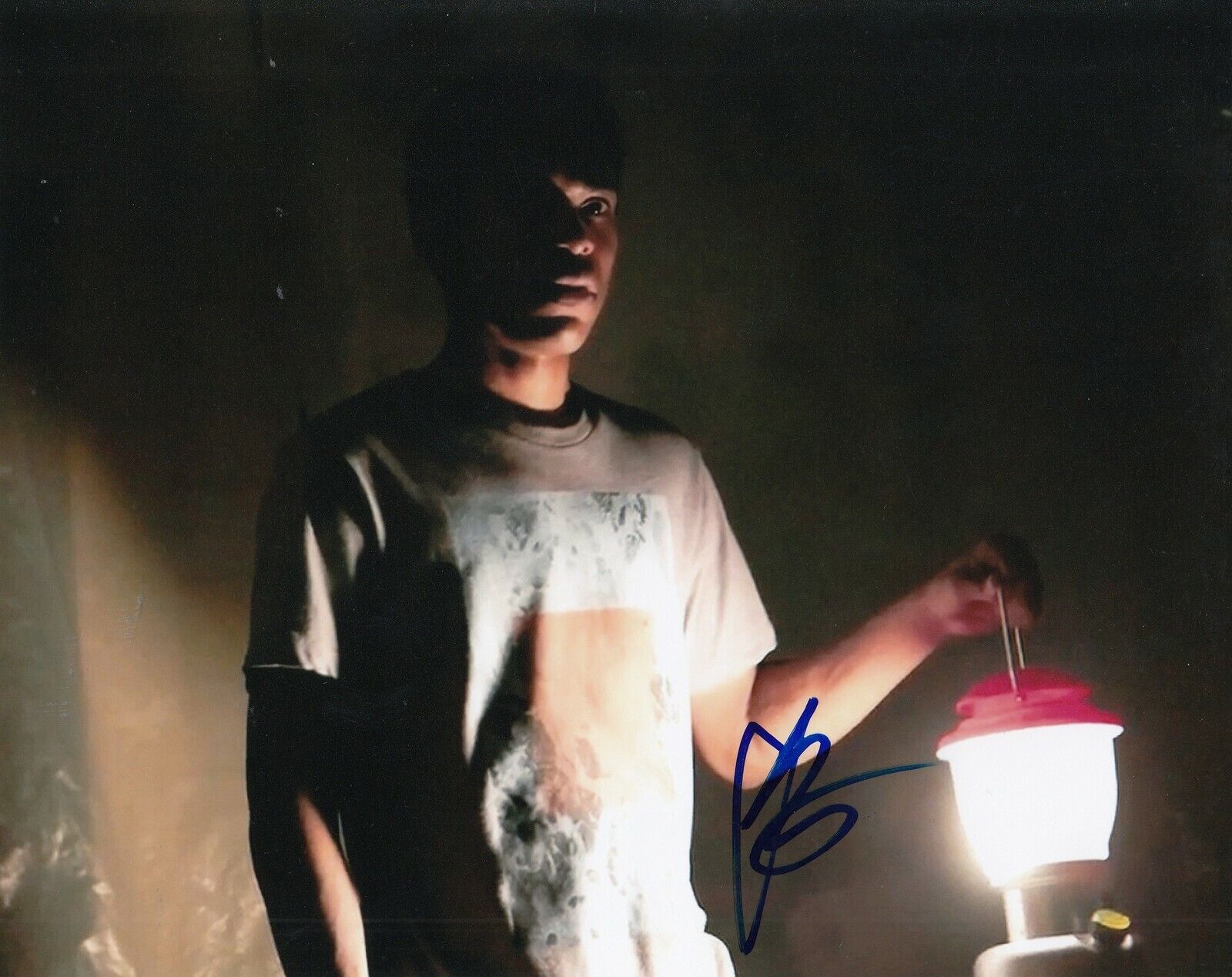 KELVIN HARRISON JR signed (IT COMES AT NIGHT) Movie 8x10 Photo Poster painting *TRAVIS* W/COA