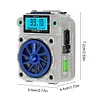 Wireless Bluetooth-Compatible 5.2 Speaker FM Radio Fingertip Gyro Mini Speaker
