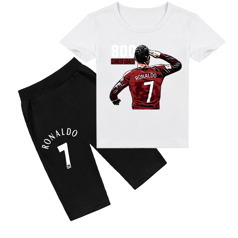 Mayoulove Cristiano Ronaldo Kids' Shorts Set - Stylish Athletic Outfit for Boys  Girls, Trendy Sportswear, Popular Gift-Mayoulove
