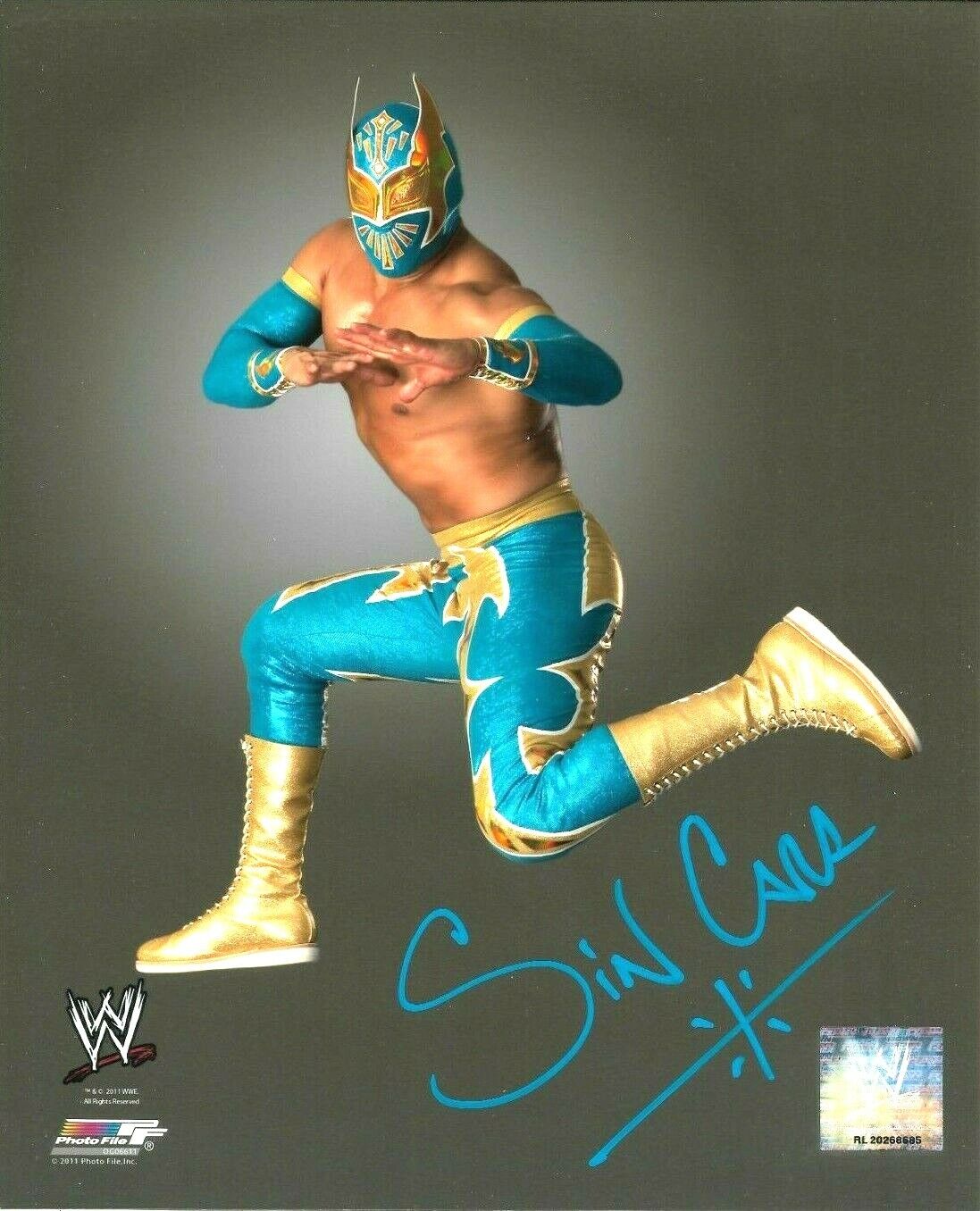 WWE SIN CARA HAND SIGNED AUTOGRAPHED 8X10 Photo Poster painting FILE Photo Poster painting WITH COA 2