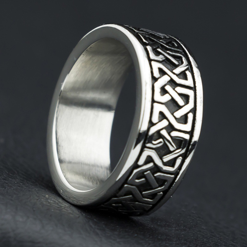 Classic Pattern Stainless Steel Ring / [blueesa] /