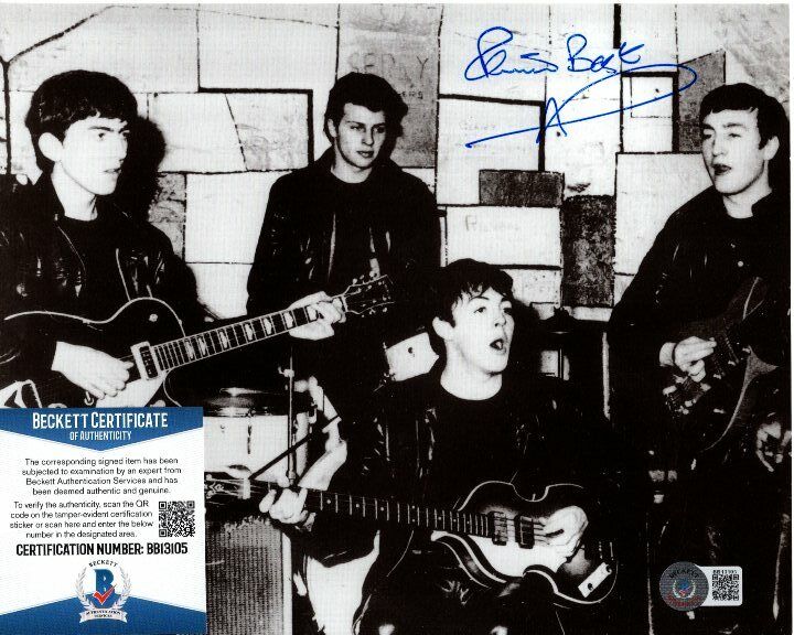 PETE BEST signed 8x10 THE BEATLES Photo Poster painting Beckett BAS