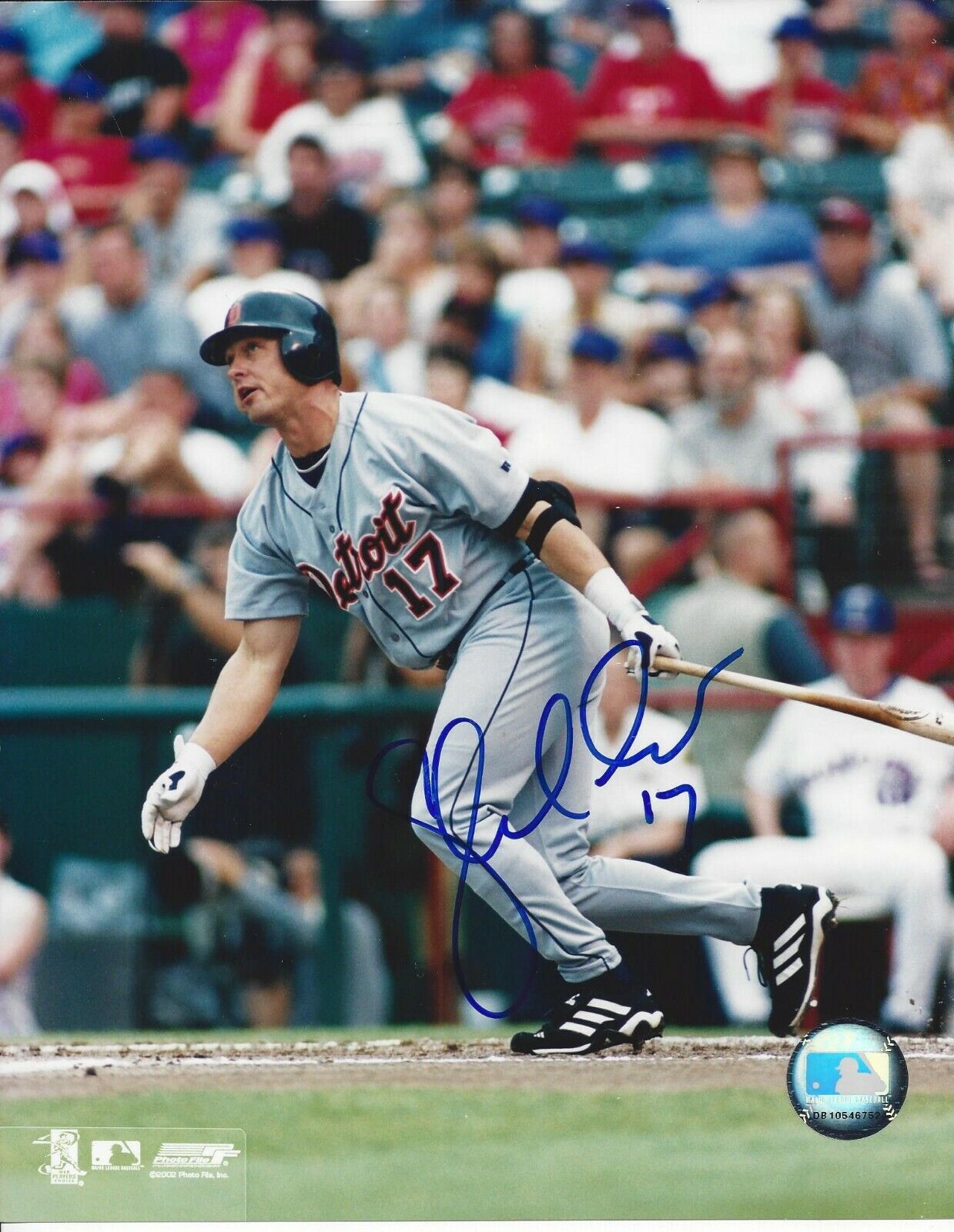 Shane Halter autographed 8x10 Detroit Tigers#S975