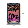 Black Sabbath - Panneaux en &eacute;tain m&eacute;tallique(20*30cm/30*40cm) - Musique