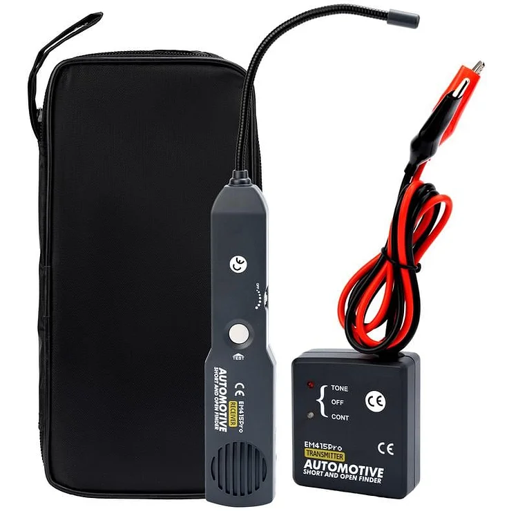 EM415 Automotive Electrical Open&Short Finder Circuit Tester Tone Generator Cable Wire Breaker Tracker Fault Finder DC Less than 42V Probe Car Diagnostic Tools