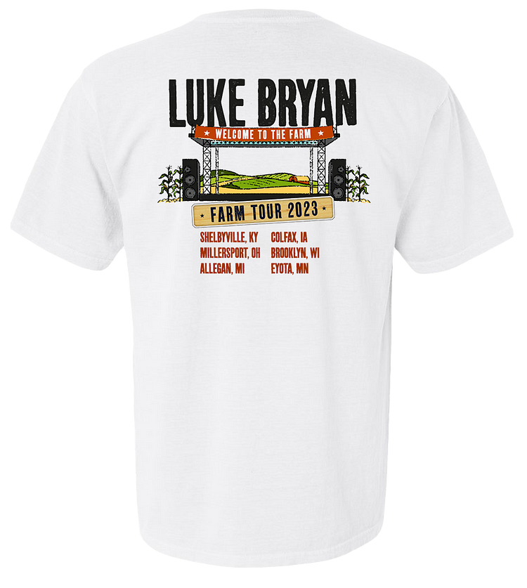 Luke Bryan 2023 Farm Tour Official T-Shirt - All Cities - PRE-ORDER