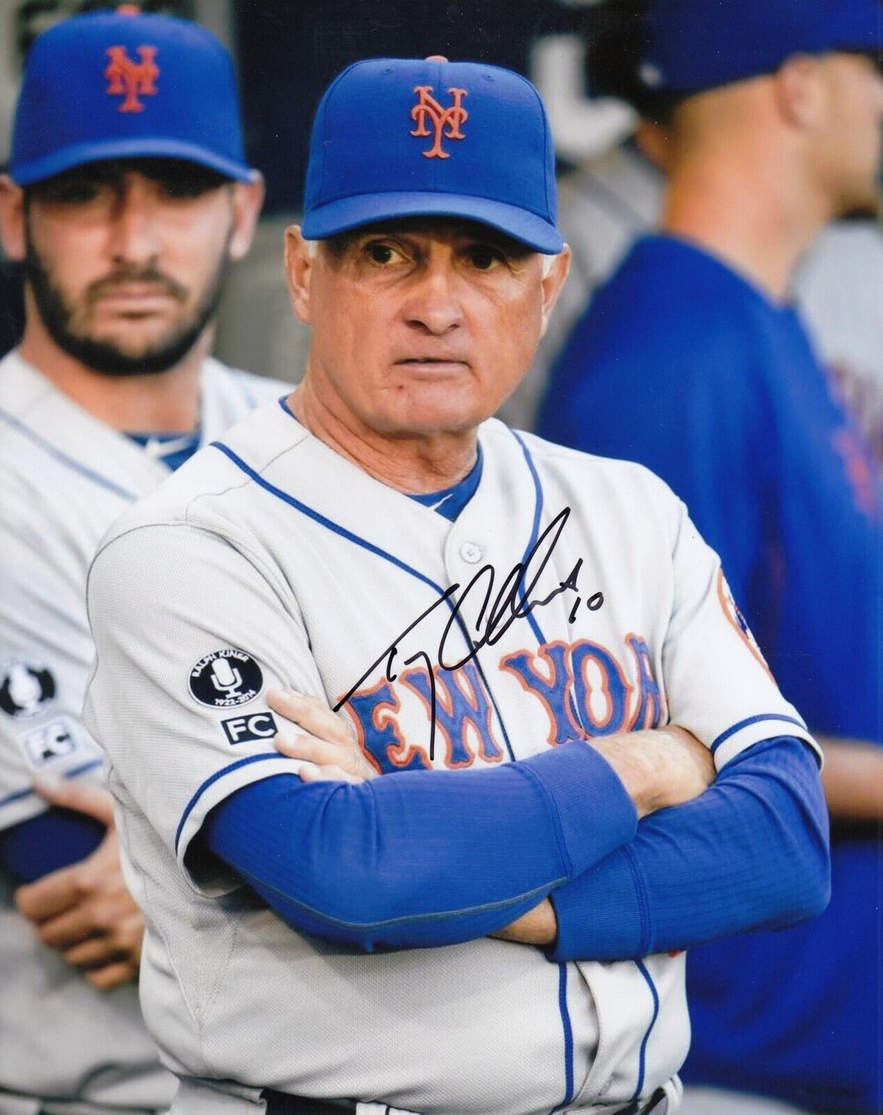 Terry Collins #0 8x10 Signed Photo Poster painting w/ COA New York Mets