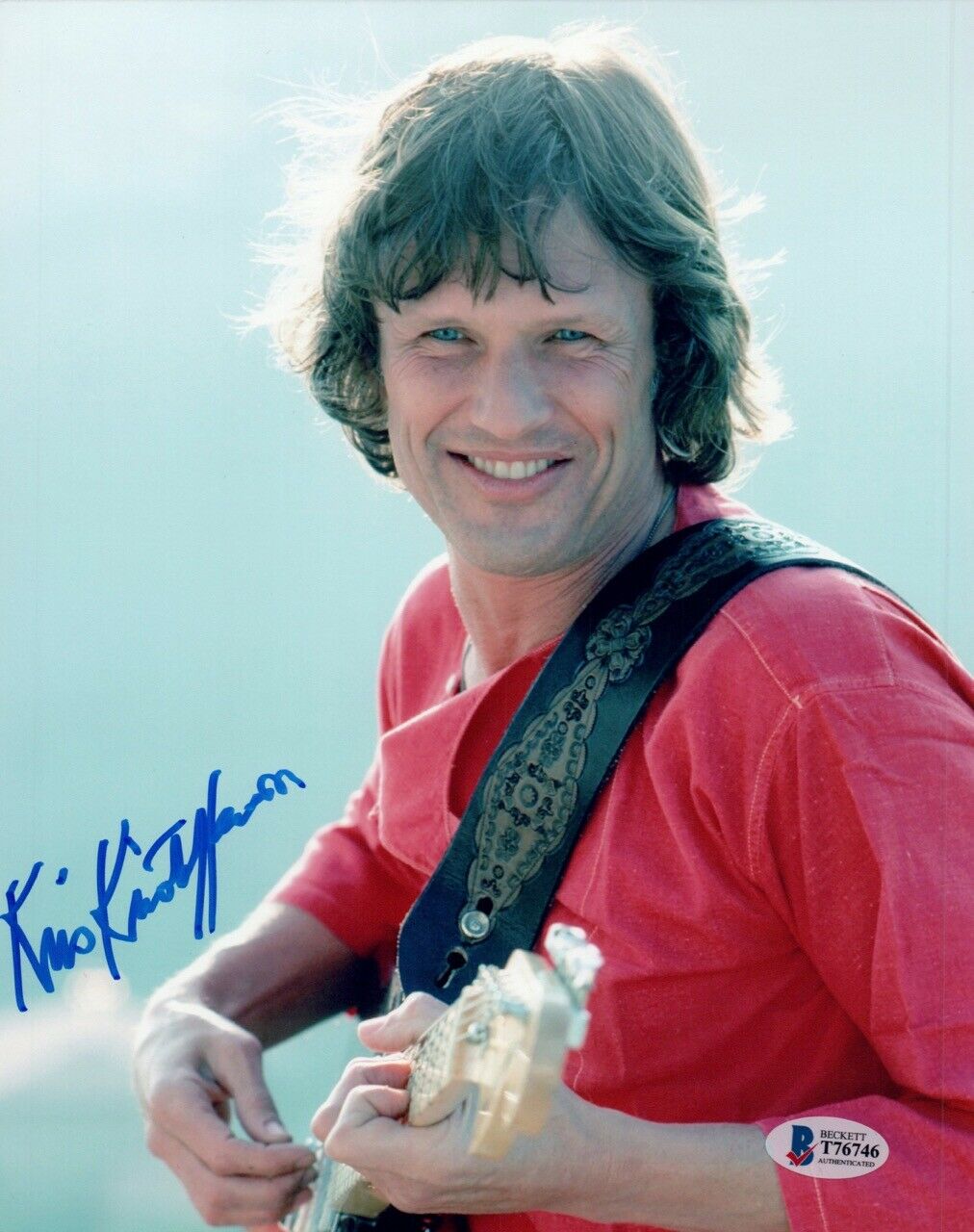 Kris Kristofferson Signed 8x10 Photo Poster painting The Highwaymen A Star Is Born Beckett COA