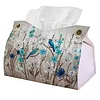 Jungle Birds DIY PU Diamond Painting Tissue Box Kit Desktop Tissue Holder with Rhinestone Diamond Desk Decorative Tissue Box for Adults Desktop Storage Organizer