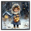 Girl-14CT/18CT Stamped Cross Stitch 50*50cm/19.69*19.69in